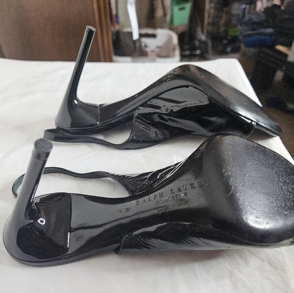 Ralph Lauren Purple label Patent Leather  Slingbacks - Picture 6 of 8